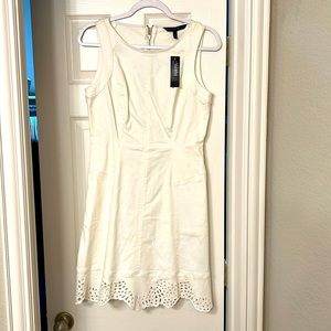 WHBM white denim dress sz. 4